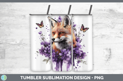 GorgeousAnimals Purple Drips Tumbler design.