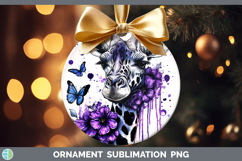 GorgeousAnimals Purple Drips Ornament design.