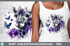 GorgeousAnimals Purple Drips Shirt design.
