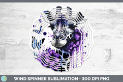 GorgeousAnimals Purple Drips Wind Spinner design.