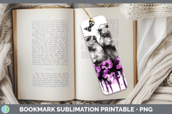 GorgeousAnimals Purple Drips Bookmark design.