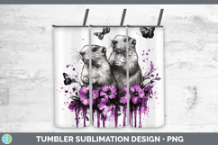 GorgeousAnimals Purple Drips Tumbler design.