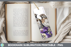 GorgeousAnimals Purple Drips Bookmark design.
