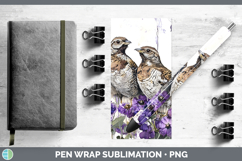 GorgeousAnimals Purple Drips Pen Wrap design.