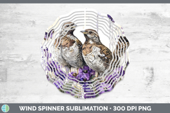 GorgeousAnimals Purple Drips Wind Spinner design.