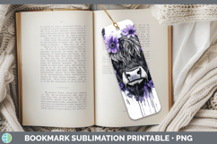 GorgeousAnimals Purple Drips Bookmark design.