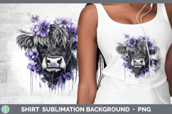 GorgeousAnimals Purple Drips Shirt design.