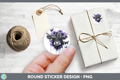 GorgeousAnimals Purple Drips Stickers design.