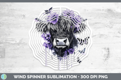 GorgeousAnimals Purple Drips Wind Spinner design.