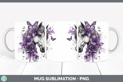 GorgeousAnimals Purple Drips Mug Wrap design.
