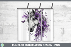 GorgeousAnimals Purple Drips Tumbler design.