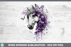 GorgeousAnimals Purple Drips Wind Spinner design.