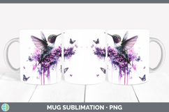 GorgeousAnimals Purple Drips Mug Wrap design.