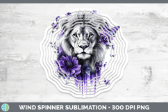 GorgeousAnimals Purple Drips Wind Spinner design.
