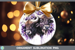 GorgeousAnimals Purple Drips Ornament design.