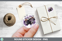 GorgeousAnimals Purple Drips Stickers design.