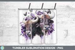 GorgeousAnimals Purple Drips Tumbler design.