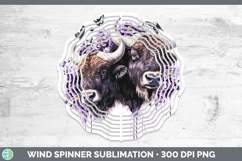 GorgeousAnimals Purple Drips Wind Spinner design.
