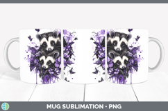GorgeousAnimals Purple Drips Mug Wrap design.