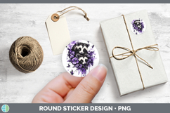 GorgeousAnimals Purple Drips Stickers design.