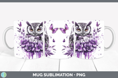 GorgeousAnimals Purple Drips Mug Wrap design.
