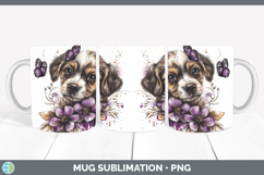 GorgeousAnimals Purple Drips Mug Wrap design.