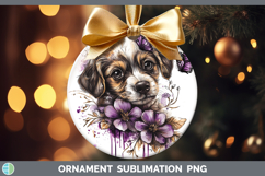 GorgeousAnimals Purple Drips Ornament design.