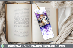 GorgeousAnimals Purple Drips Bookmark design.