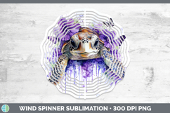 GorgeousAnimals Purple Drips Wind Spinner design.