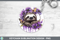 GorgeousAnimals Purple Drips Keychain design.
