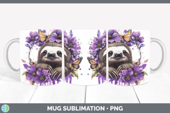 GorgeousAnimals Purple Drips Mug Wrap design.