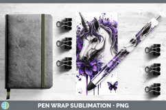GorgeousAnimals Purple Drips Pen Wrap design.
