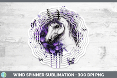 GorgeousAnimals Purple Drips Wind Spinner design.