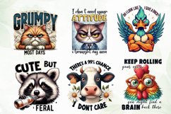 Funny Animals Quotes Sublimation Clipart Product Image 3