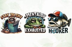 Funny Animals Quotes Sublimation Clipart Product Image 2