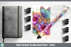 GorgeousAnimals Rainbow Summer Pen Wrap design.