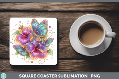 GorgeousAnimals Rainbow Summer Square Coaster design.
