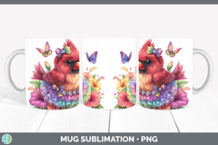 GorgeousAnimals Rainbow Summer Mug Wrap design.