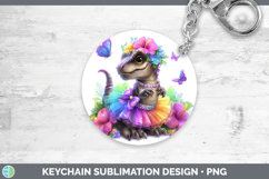 GorgeousAnimals Rainbow Summer Keychain design.