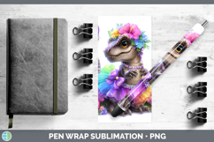 GorgeousAnimals Rainbow Summer Pen Wrap design.