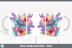 GorgeousAnimals Rainbow Summer Mug Wrap design.