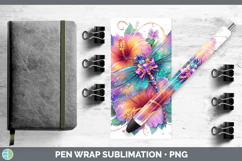 GorgeousAnimals Rainbow Summer Pen Wrap design.