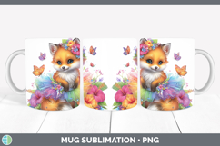 GorgeousAnimals Rainbow Summer Mug Wrap design.