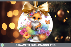 GorgeousAnimals Rainbow Summer Ornament design.