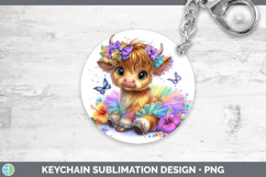 GorgeousAnimals Rainbow Summer Keychain design.