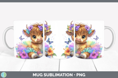 GorgeousAnimals Rainbow Summer Mug Wrap design.