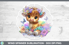 GorgeousAnimals Rainbow Summer Wind Spinner design.