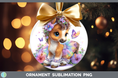 GorgeousAnimals Rainbow Summer Ornament design.