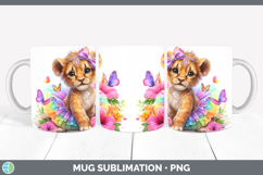 GorgeousAnimals Rainbow Summer Mug Wrap design.