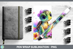 GorgeousAnimals Rainbow Summer Pen Wrap design.